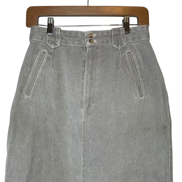 Banana Republic Safari & Travel Vintage Denim Twill Skirt size 10 - Picture 6 of 6